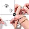 Louleur Round/Heart Strong Magnetic Clasps Magnet End Clasp Connectors for Jewelry Making DIY Bracelet Necklace Accessories