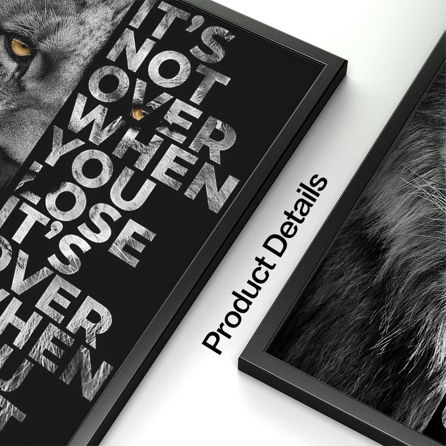 Black White Lion Tiger Leopard Beast Quotes Nordic Posters And Prints Wall Art Canvas Painting Pictures For Living Room Decor