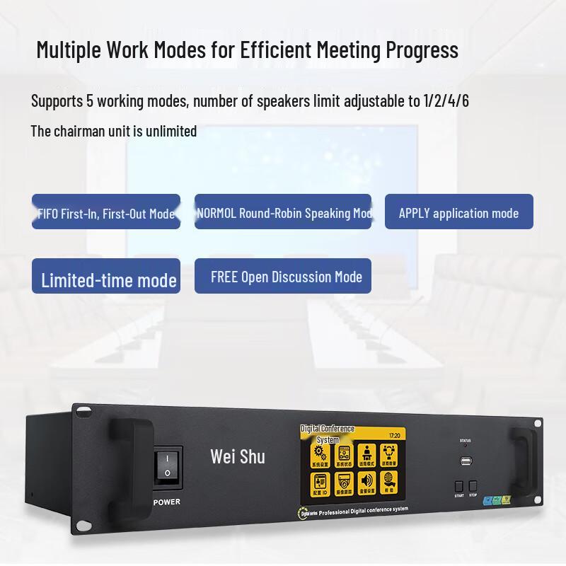 Weishu K-700-E1 Wired Digital Conference System Chairman Microphone (CN version)