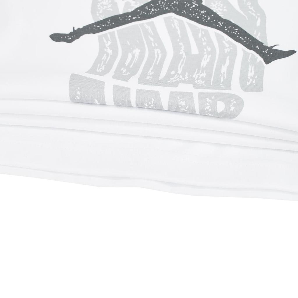 Jordan T-Shirt Logo Print Fashion Simple Casual Round Neck Short Sleeve Kids Tops White HM4686-100