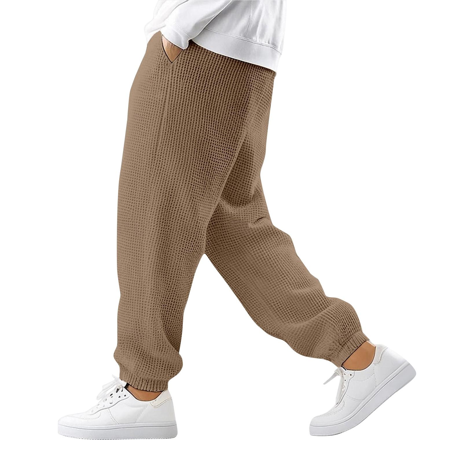 

Men s Solid Color Cuff Sweatpants Men s Casual Fashion Sweatpants M