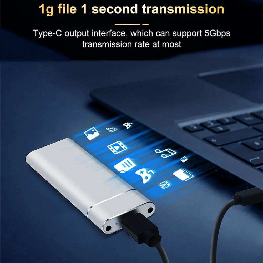 M2 SSD Gehäuse Duales Protokoll NVMe SATA SSD Gehäuse Adapter 10Gbps USB 3.1 Typ C Externes M.2 Gehäuse Unterstützt M Keys B&M Keys