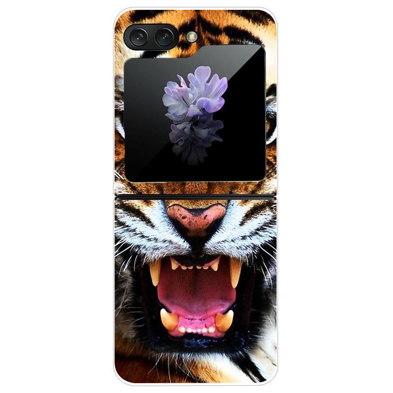 Für Samsung Galaxy Z Flip5 Hülle Harte PC-Handy-Rückabdeckung für Samsung Galaxy Z Flip 5 5G Hüllen 6,7'' ZFlip5 Niedliche Katze Funda Schale