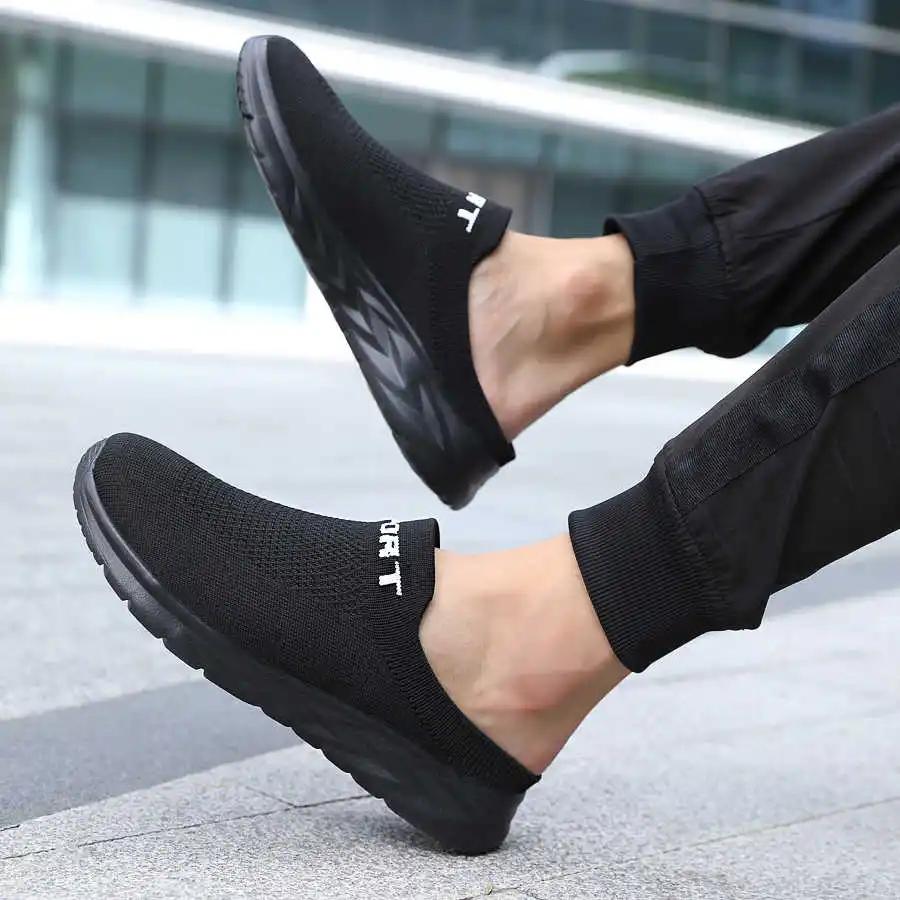 Fashion Autumn-spring Half Sneakers Brand Man Woven Man White Shoes Runings Men Sports Universal Brands Zapato Wholesale Tenise Fat