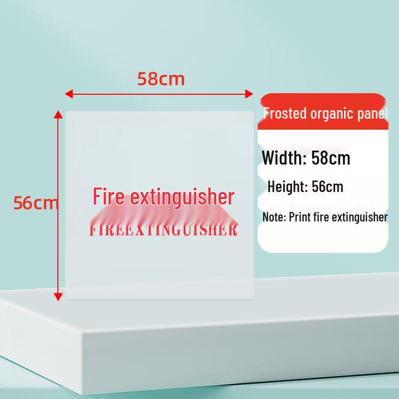 Frosted Acrylic Fire Hydrant & Extinguisher Box Panel