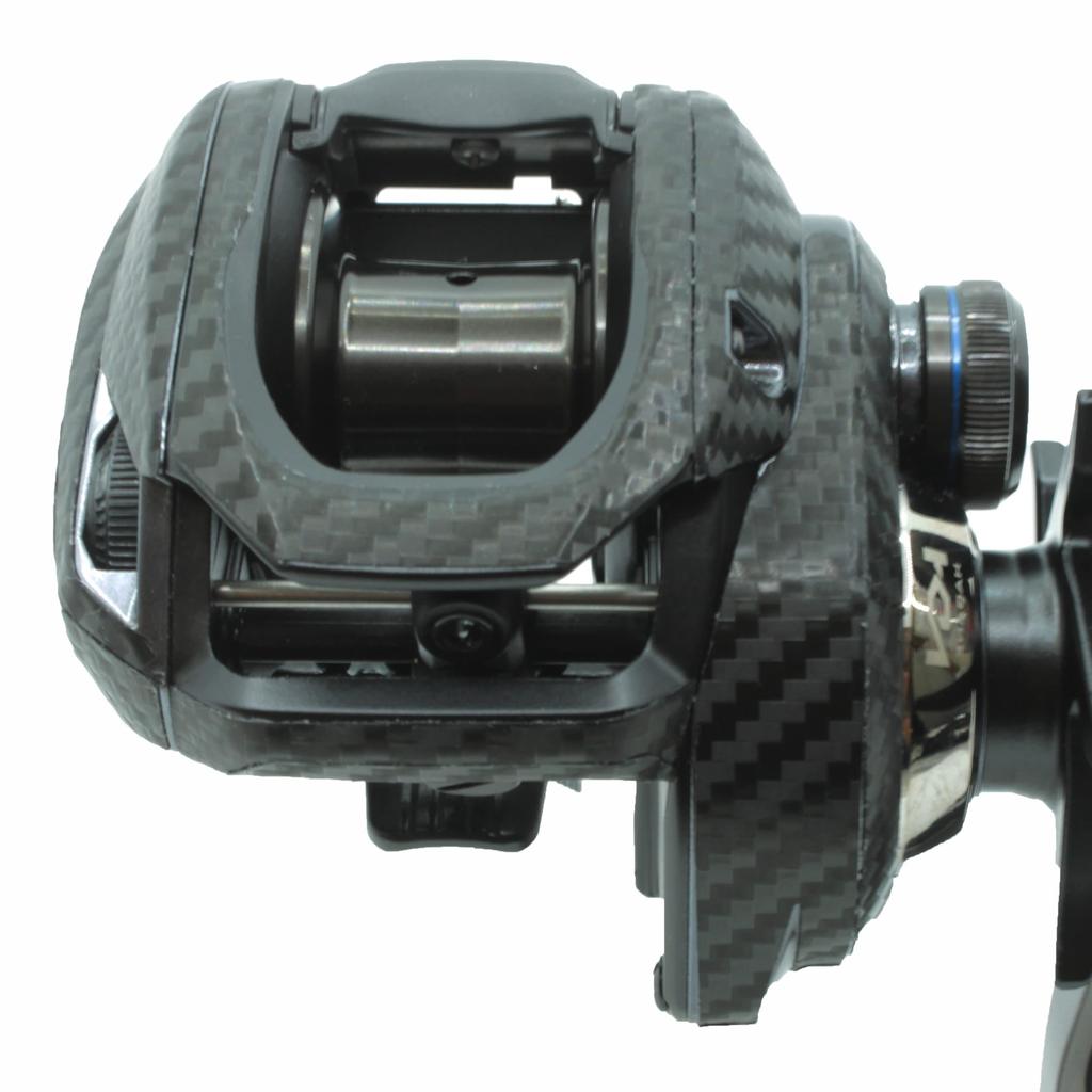 CUSTOM Custom Aufkleber für YOROI 23SLX DC Baitcasting Kratzschutz SEAT.JP Rolle, (Schwarz, Linkshänder)