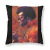 Miles Davis Psychedelic Jazz Pillowcase Polyester Linen Velvet Pattern Zip Decor Room Cushion Cover