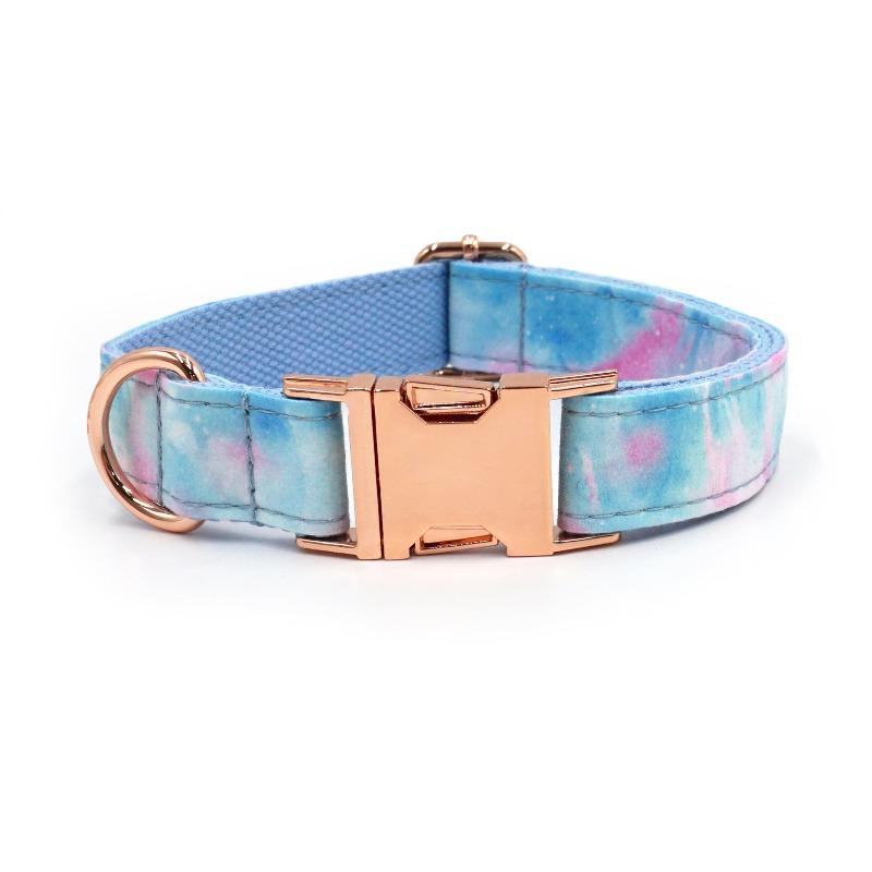 Cute Printed Pet Dog Collar Laser Engraved Dog Collar