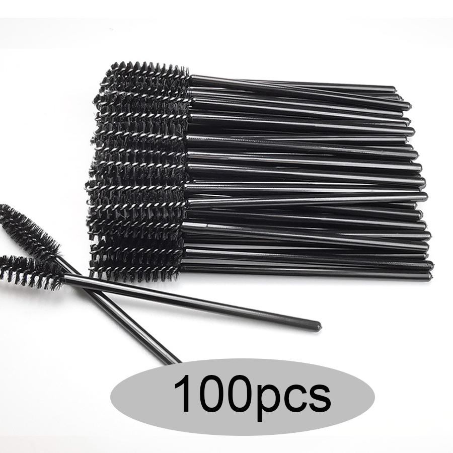 50/100/300/500 uds. Cepillos para Cejas Pestañas Rastrillos para Pestañas Aplicadores de Varitas de Máscara para Extensión de Pestañas Herramienta de Maquillaje LAUKISS
