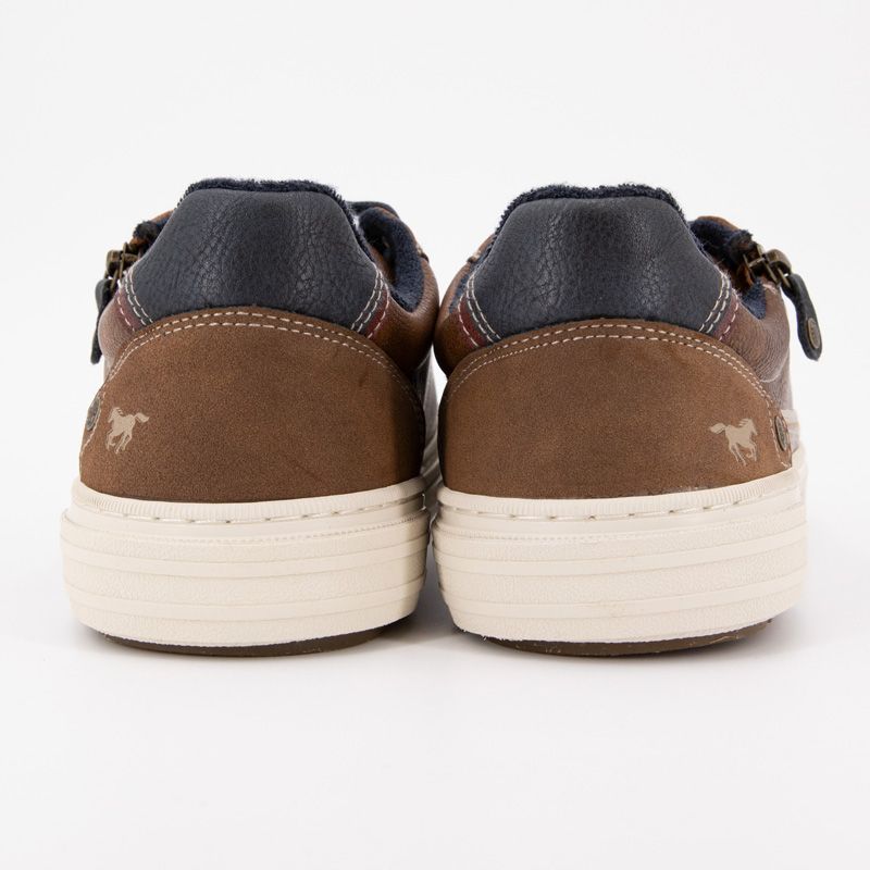 Baskets basses à lacets avec zip Homme MUSTANG