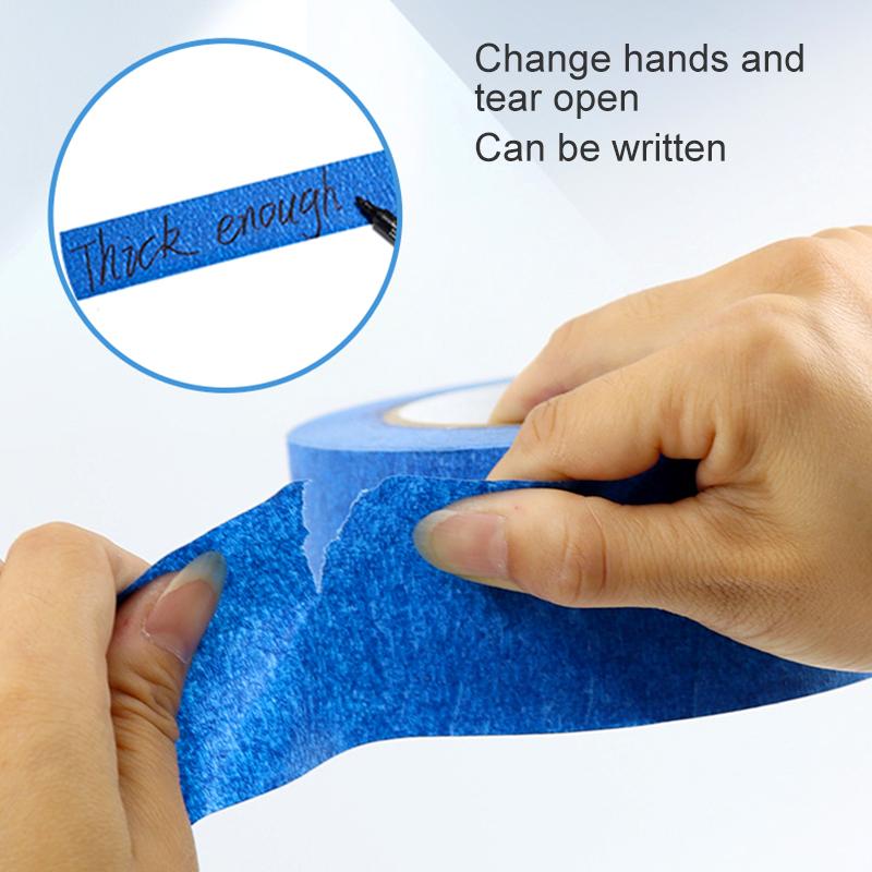 2/6/10Roll Home Security Masking Easy Removal Blue Multi-surface Construction Paint Tape 20M/Roll Wall Painting