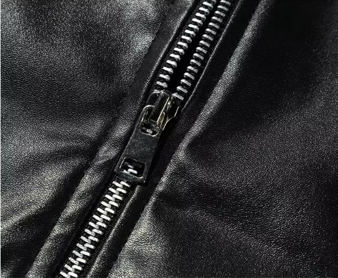 Men's Retro Motorcycle Leather Jacket - Casual, Trendy, Handsome PU Vest for Spring and Autumn in Black