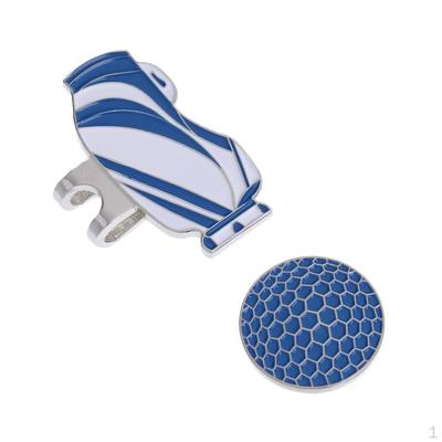Golf Ball Marker & Hat Clip High Quality Alloy Bag Pattern
