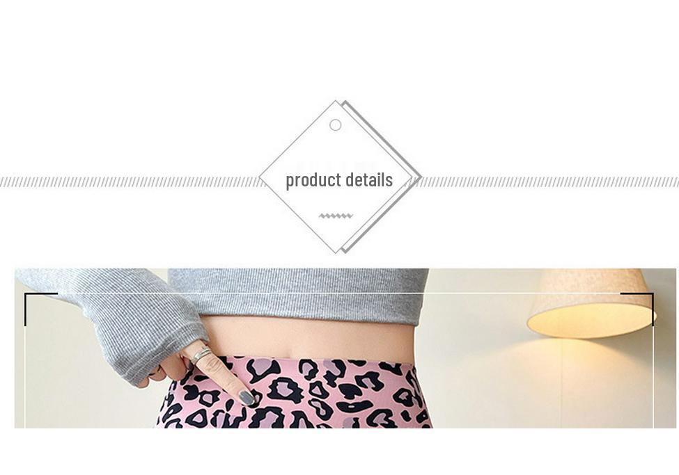 3D-Leopardenmuster Schlank geschnittene Sport-Leggings mit hoher Elastizität