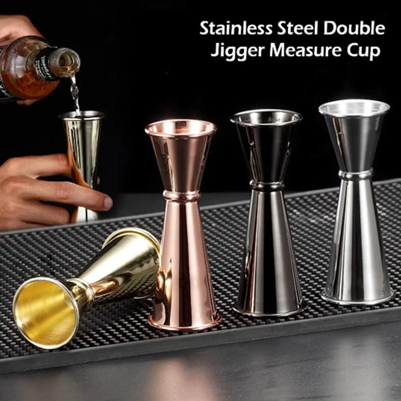 1oz/2oz Double Side Measuring Cup Mojito Measure Mug Stainless Steel Japanese Design Jigger Cocktail Bar Jigger Bar Accessories