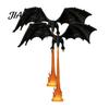 Dragon Bookshelf Decor Fire-breathing Figurine, Durable PLA Flying Book Stopper, 3D Printed Statue Print Fantasy Ornament for Home Office Library Cool
