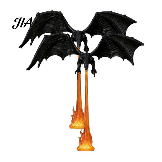 Dragon Bookshelf Decor Fire-breathing Figurine, Durable PLA Flying Book Stopper, 3D Printed Statue Print Fantasy Ornament for Home Office Library Cool