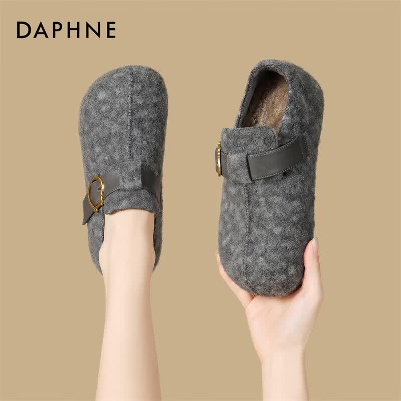 Daphne Women s Winter Platform Plush-Lined Clogs 37