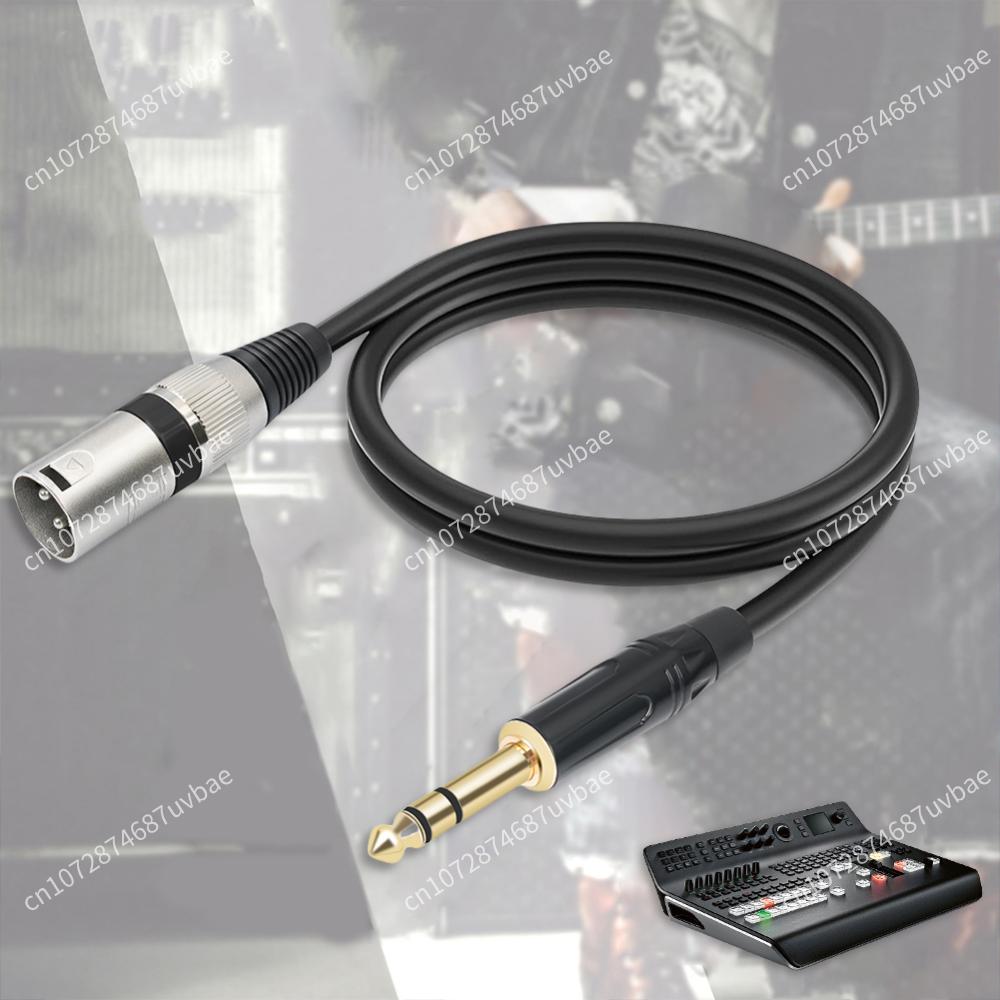 1/2/3/5/10M Quarter Inch XLR Male Balanced Interconnect Cord 6.35mm Plug To 3 Pin XLR Male Cable 1/4 Inch Jack To XLR Male Cable