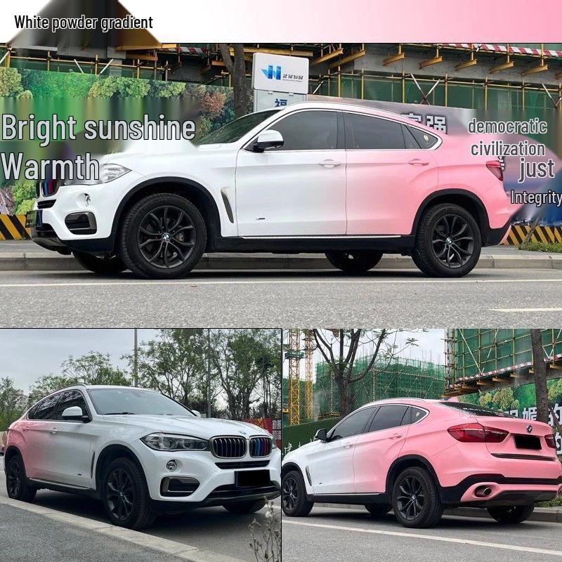 Tesla Customizable Gradient Color Car Wrap - Complete Vehicle Itasha Art Film