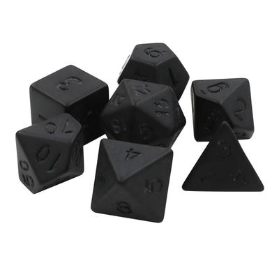 7x Polyhedral Multi Faces Acrylic Dices Game Props Educational Toy Digital Dices