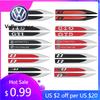 For VW Volkswagen Jetta MK5 Golf 2pcs Car Emblem Fender Side Blade Stickers Decorative Auto Refit Accessories For Volkswagen VW