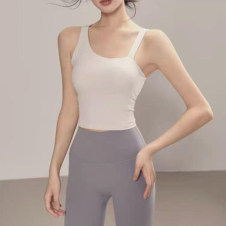 

Women s Nude Feel Padded Sports Vest Yoga Bra WX605 Medium