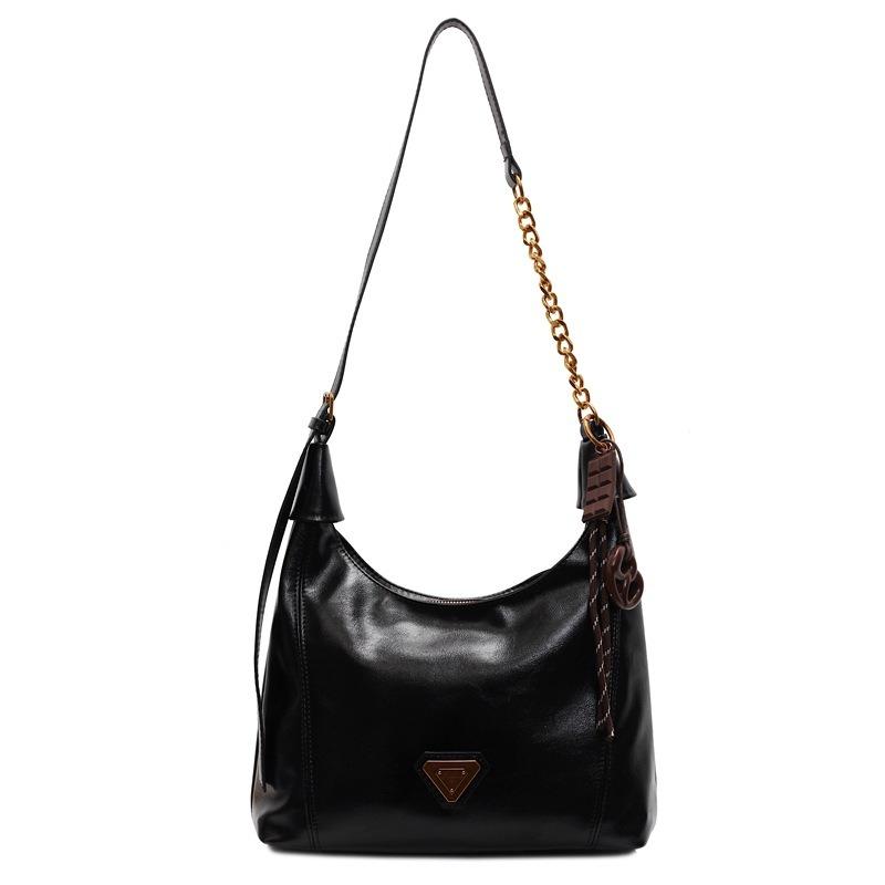 Premium bag women's retro new fashion shoulder oblique span bag women's casual commuter tote bag