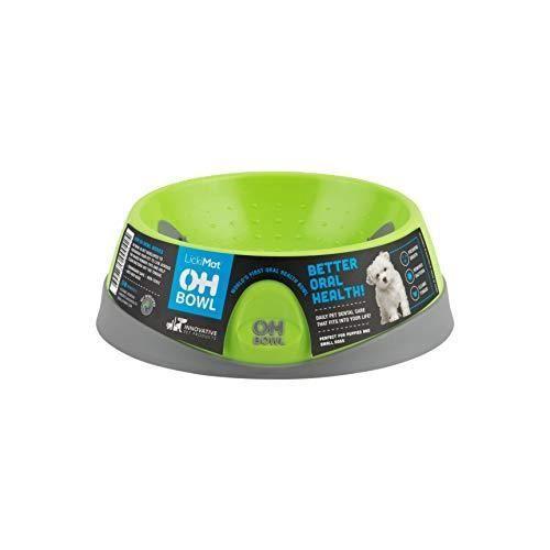 Miska pro psa - OH BOWL FRESH-BREATH - Zelená - Malá - Plastová - Kulatá