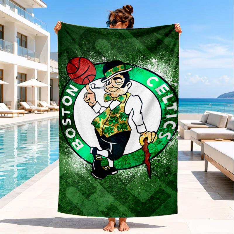 Celtics Logo Beach Towel, Microfiber Beach Towel, Perfect For Pool, Beach, Travel, Home Decor Beach Party Fan Gifts