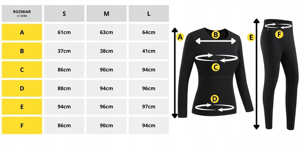 E-UNDERWEAR WOMAN women's thermal underwear set, size S