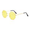 Fashion New Polygon Creative Transparent Ocean Lens Sunglasses Octagonal Trendsetter Sunglasses Metal Frame Glasses