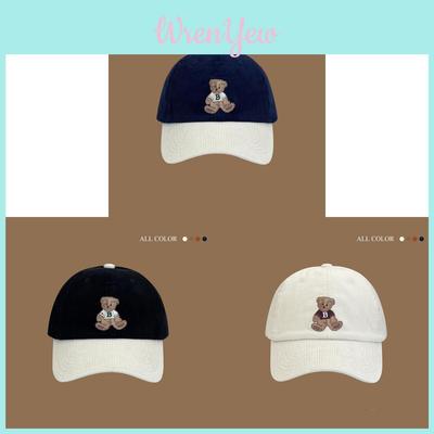 Cute Bear Baseball Cap With Warmth And Windproof Features For Fall Winter Fashion