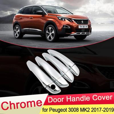 Pentru Peugeot 3008 MK2 2017 2018 Luxuriou cromat capac mâner ușii ornamente set de prindere auto autocolante accesorii pentru stil exterior