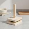 Dumpling Wrapper Press Labor Saving Wooden Dough Presser Wooden Dough Press Solid Wood Construction Kitchen Utensil Compact Size