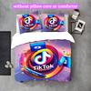 3pcs Duvet Cover Set, Tik Tok Digital Print Bedding Set, Soft Comfortable Bedclothes For Bedroom, Guest Room