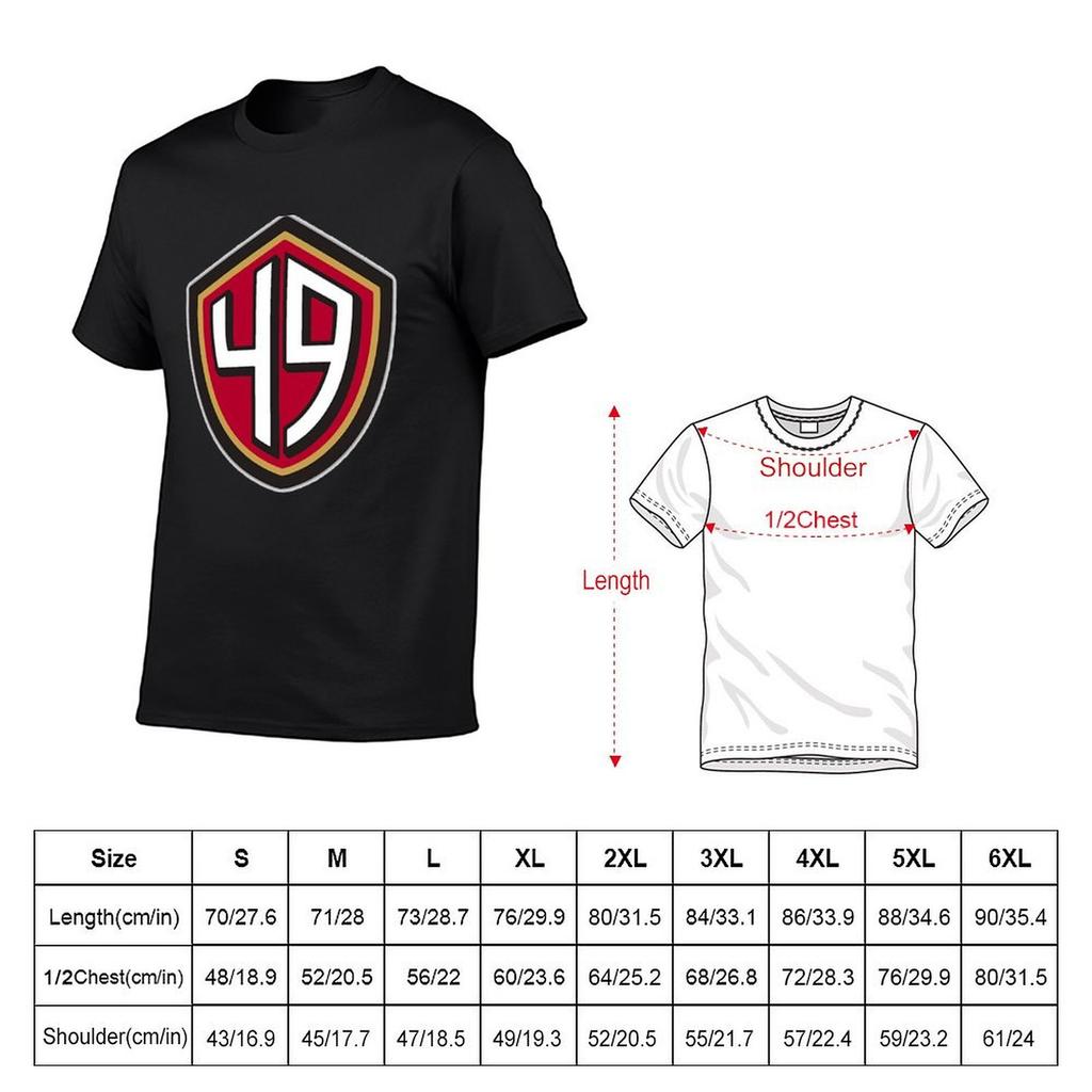 49ers (Go Niners!) T-Shirt-Grafiken übergroße Basketball-Grafik-T-Shirts schwarze T-Shirts für Männer