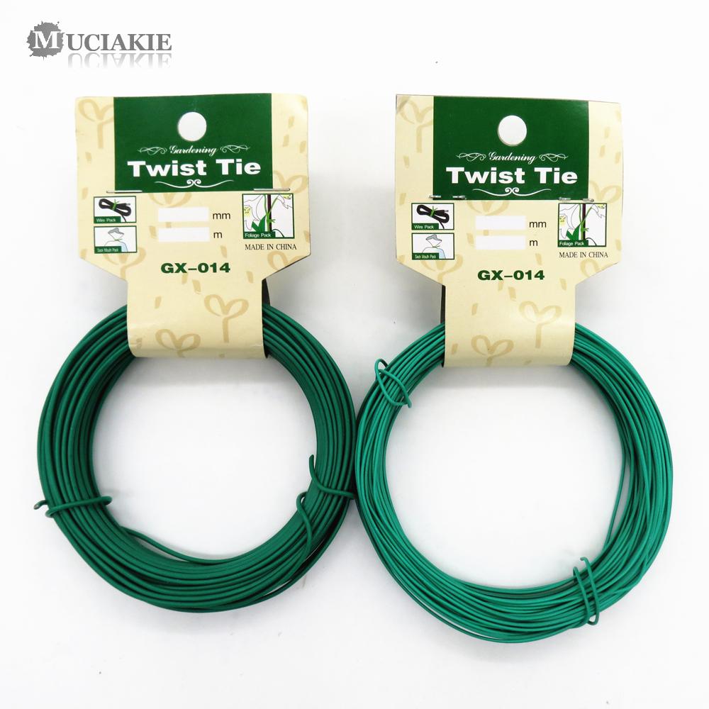 

12M/15M Garden Wire Heavy Duty Green Coated Plant Twist Tie Garden Training Wire Bonsai Outlet Wire for Holding Branch