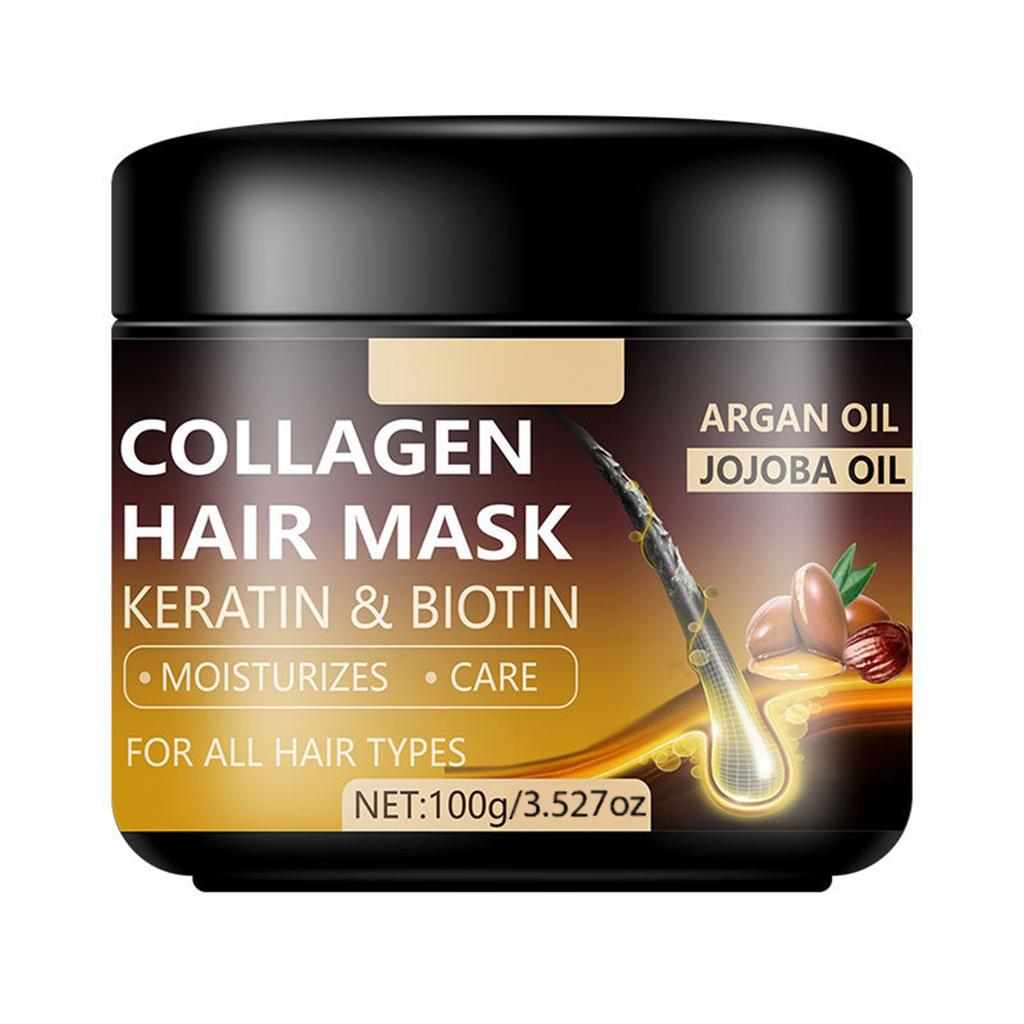 Masque au collagène sans évaporation Nourrit et hydrate les cheveux Répare les cheveux secs Hydrate les cheveux en profondeur