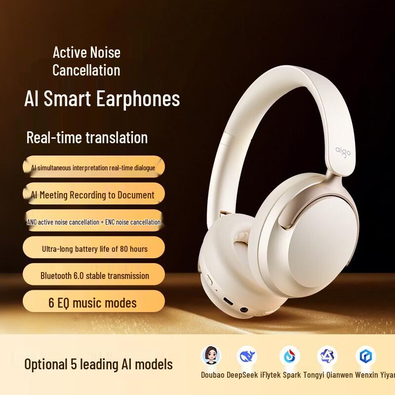 aigo WE500 ANC AI Translation Wireless Headphones