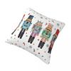 Nutcracker Party Merry Christmas Pillowcase Printed Fabric Cushion Cover Gift Pillow Case Cover Living Room Zipper 18''