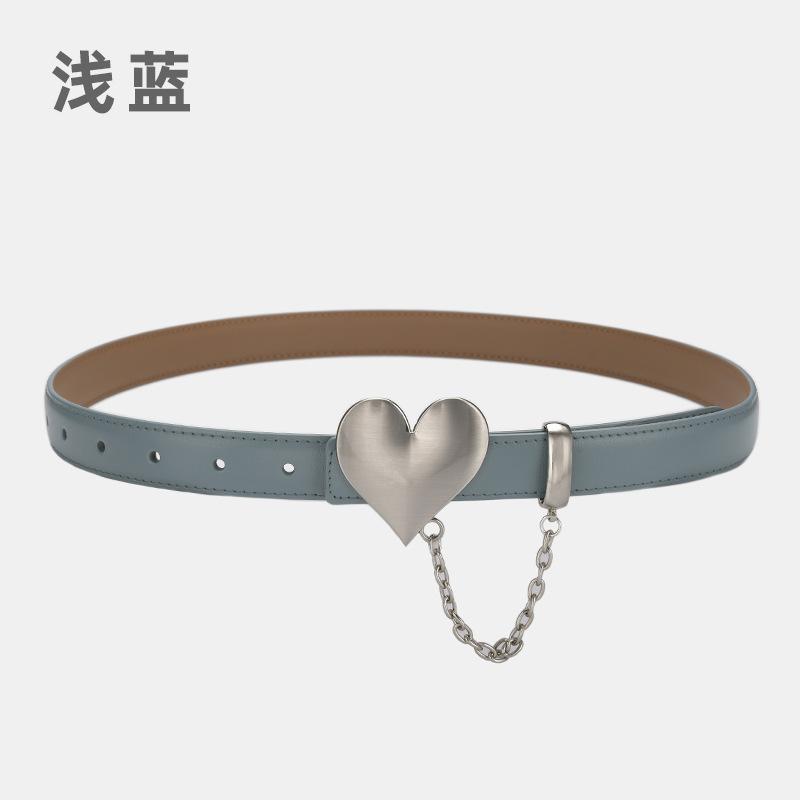 

Кожаный ремень для женщин с джинсами, индивидуальный дизайн, ниша, высококачественный декоративный ремень, ширина 105cm