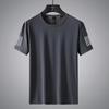 Summer Fashion Trend Drape Round Neck Men's Short-sleeved T-shirt Mesh Breathable Cool Feeling