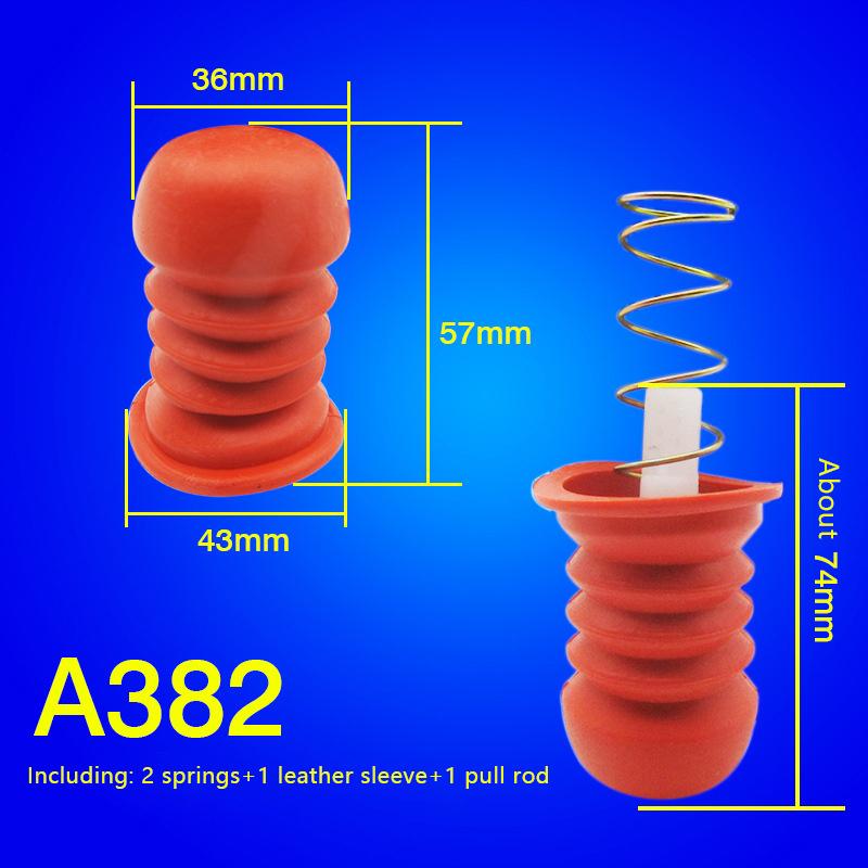 Univerzální zátka vypouštěcího ventilu vody pračky, pružinové armatury pro utěsnění vody