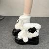 Women's Snow Boots 2026 Winter New Warm Plush Comfortable Anti Slip Ankle Boots Fashion Platform Bow Cotton Shoes Botas Mujer