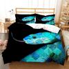 Snake Print 3D Printed Bedding Set, Reptile Down Duvet Cover, Pillowcase 2/3 Pieces, Mollusk Quilt Cover AU/DE/EU/ES Full Size Bed Cover