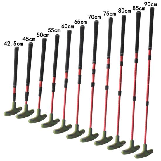 Golf Telescopic Putter Ergonomic Comfortable Grip Retractable Non-slip Adjustable Length Double-sided Club