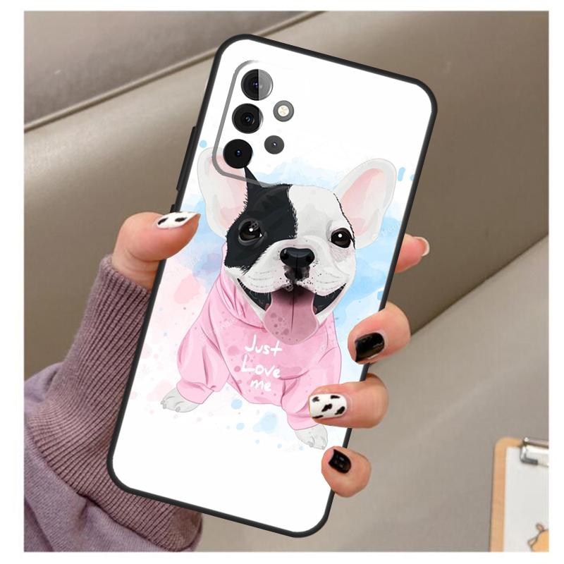 French Bulldog Case For Samsung Galaxy A56 A16 A26 A36 A06 A52 A53 A33 A13 A34 A54 A14 A15 A35 A55 A22 A32