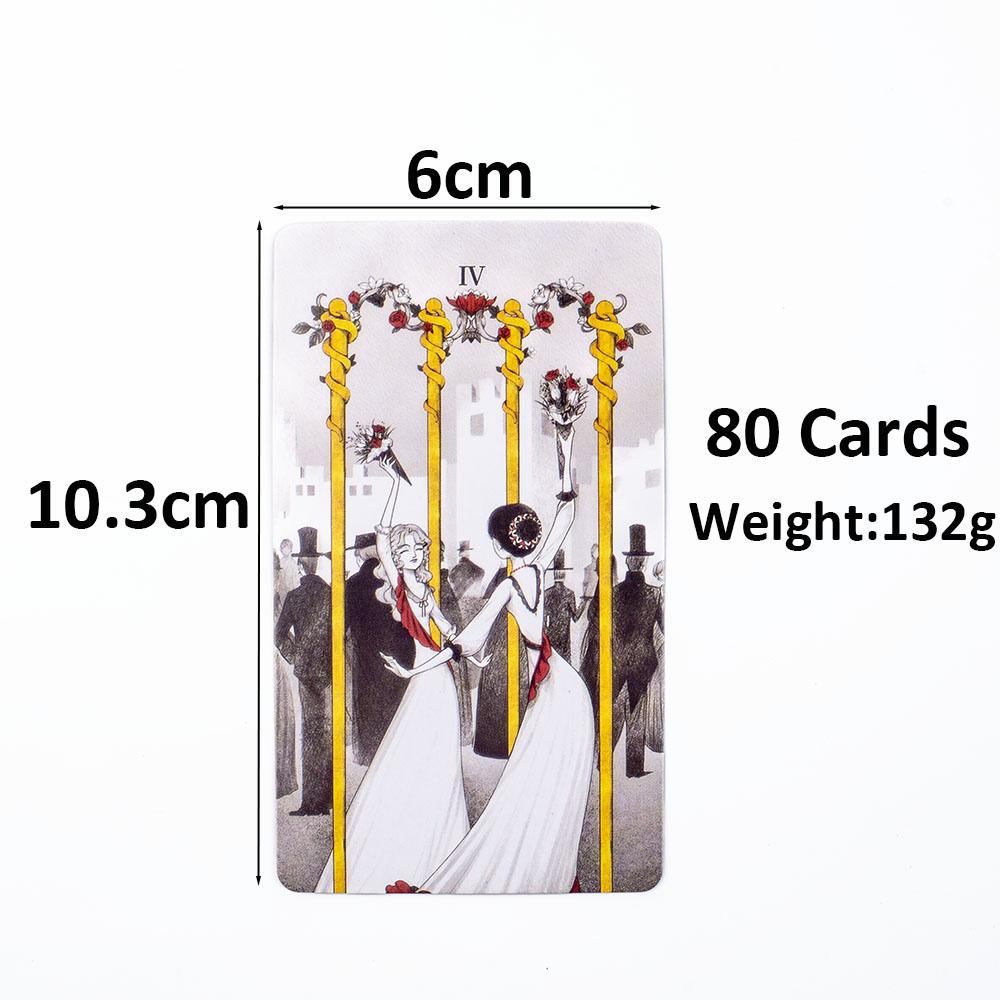 Secret Mirror Tarot 80 Cards Family Gathering Divination Deck English Version Board Game