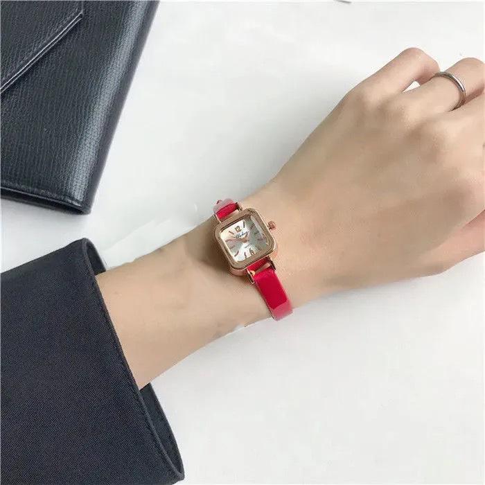 Dameklokke i koreansk Harajuku-stil, søt Mori-jente - Liten urskive, enkelt utseende